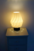 North Sea Wave L Off White Rough - Bordlampe