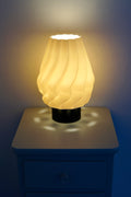 North Sea Wave L Off White Smooth - Bordlampe